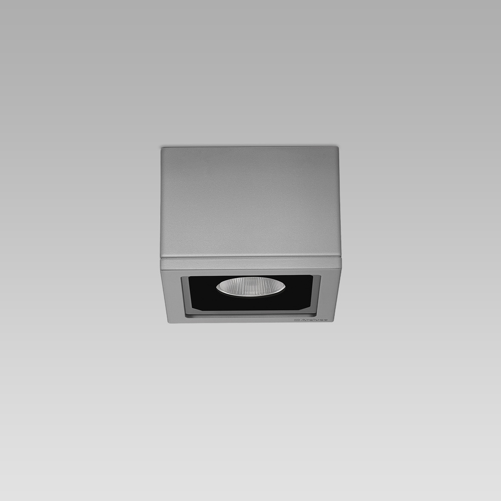 Ceiling mounted luminaire with an essential and elegant design for architectural lighting