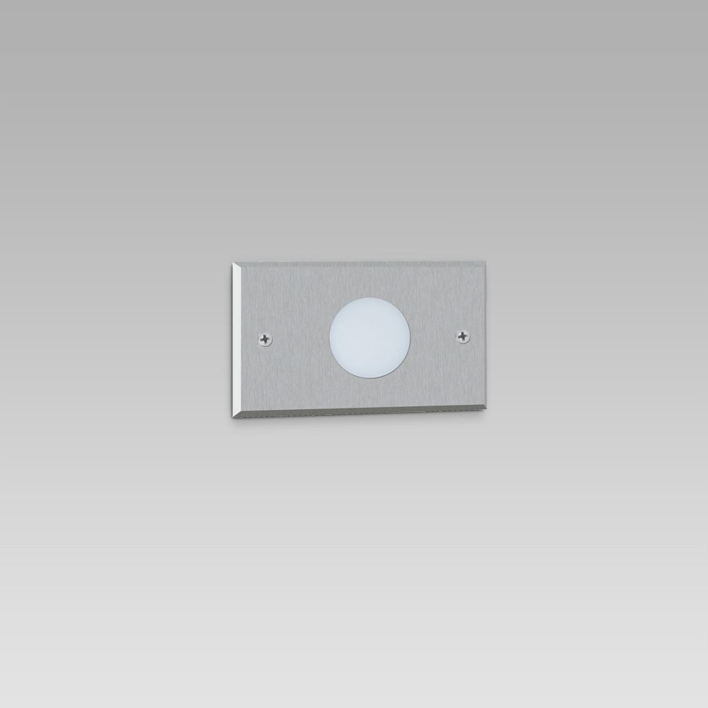 Wall mounted/recessed fittings  Wall recessed light fixture for indoor and outdoor lighting, featuring a simple design