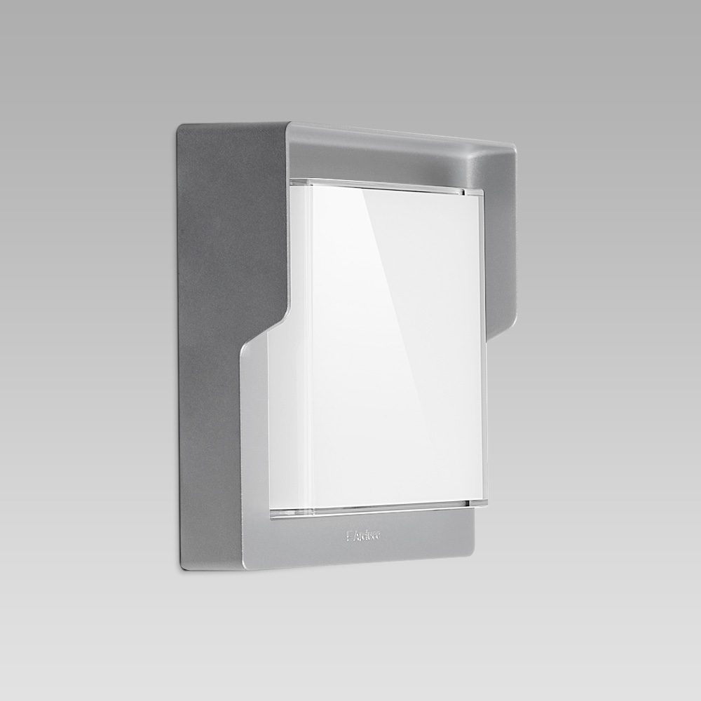 Apparecchio a plafone o a parete compatto e resistente per l'illuminazione di interni ed esterni