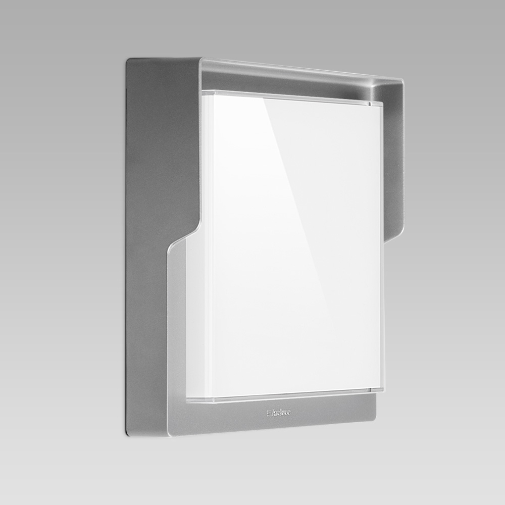 Apparecchio a plafone o a parete compatto e resistente per l'illuminazione di interni ed esterni