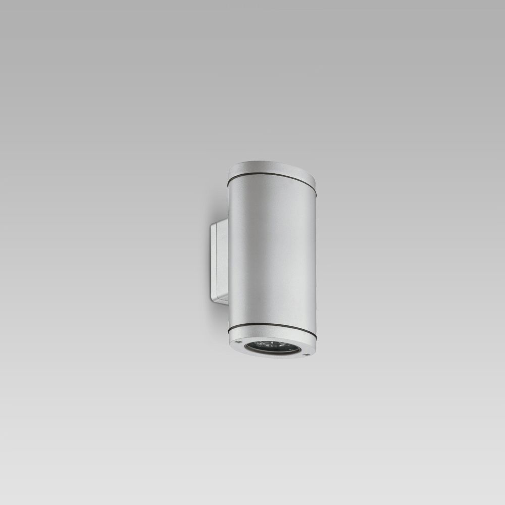 Apparecchi per facciate Apparecchio per illuminazione di facciate con ottiche mono e bidirezionale, caratterizzato da un'elegante forma ellittica