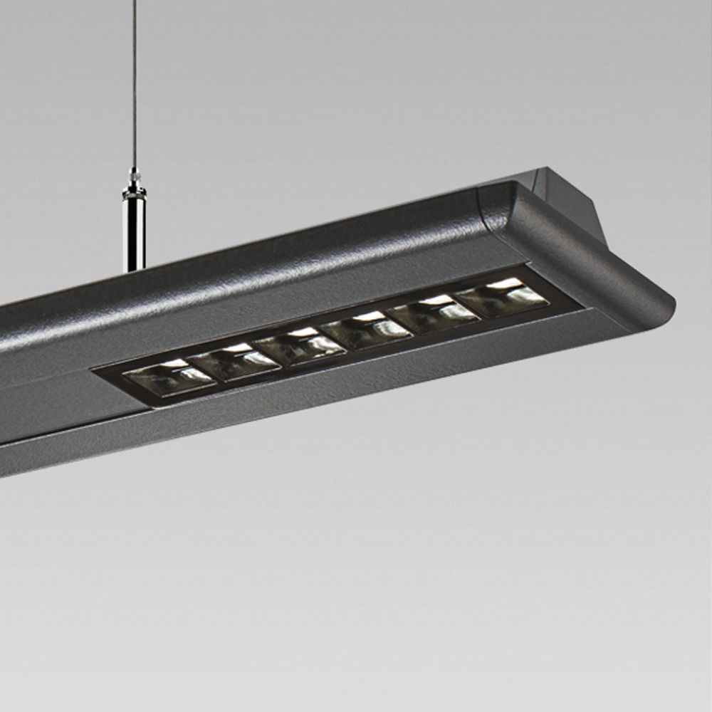Apparecchi a sospensione Apparecchio a sospensione dalle linee eleganti per illuminazione di interni, con ottica a luce diretta e indiretta