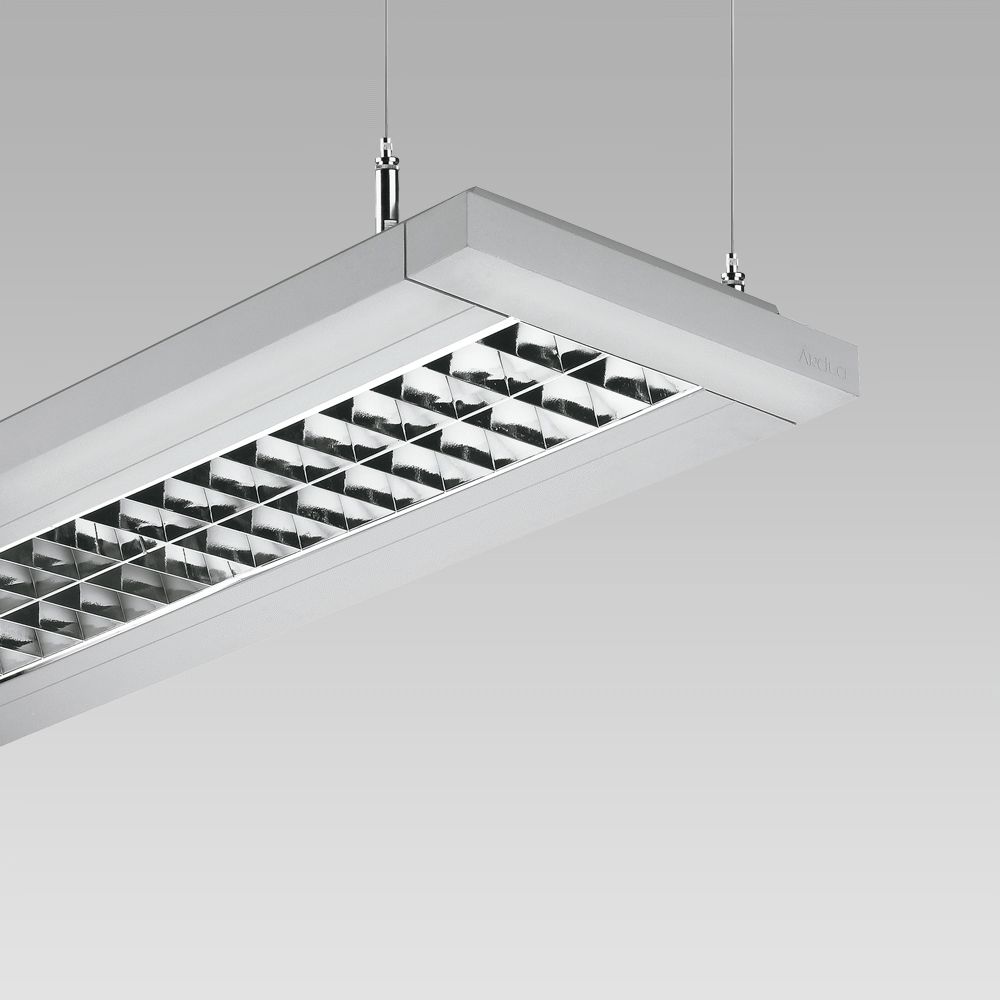 Modular lighting systems Linear suspended luminaire, also suitable for the creation of  modular lighting systems in indoor lighting